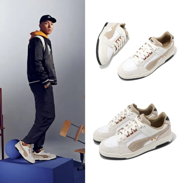 【PUMA】休閒鞋 Slipstream Lo For The Fanbase 男鞋 米白 棕 E.SO 瘦子(395743-01)