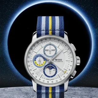【MIDO 美度】Baroncelli 永恆系列 月相計時機械錶(M0276251703100/官方授權經銷商M2)