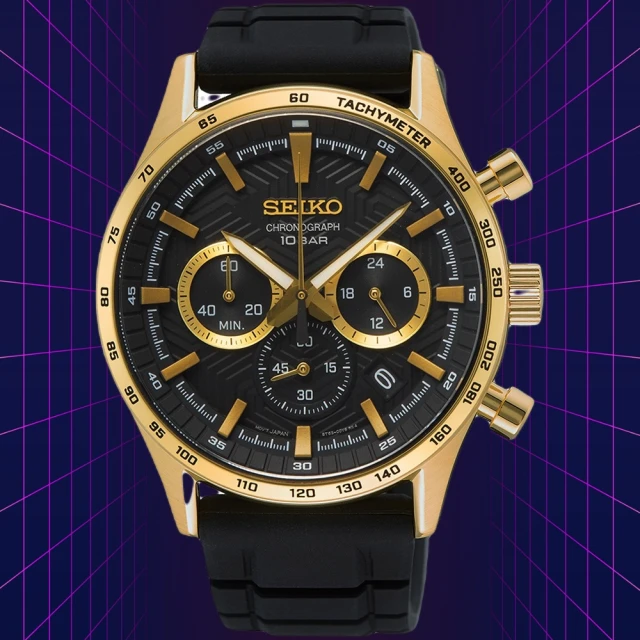 SEIKO 精工 CS系列 時尚三眼計時腕錶(8T63-00Y0C/SSB446P1)
