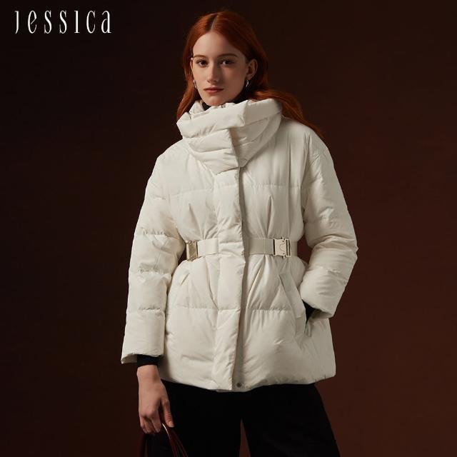 【JESSICA】百搭保暖羽絨立領收腰羽絨外套J35C05