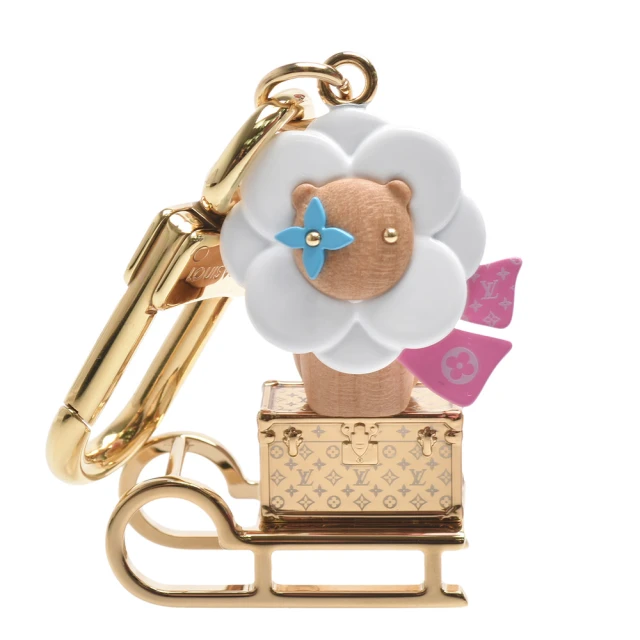 【Louis Vuitton 路易威登】M01437經典Petula Sled小貓吉祥物造型手袋吊飾/鑰匙圈