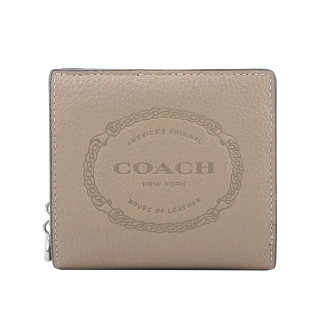 COACH 釦式雙摺C字拉鍊袋短夾(多款多色)品牌優惠