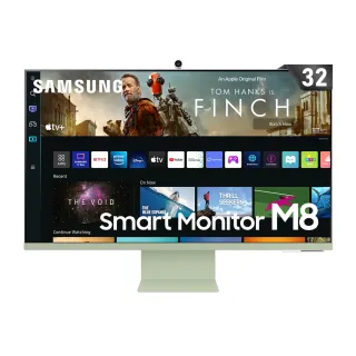 【SAMSUNG 三星】32吋4K  HDR淨藍光智慧聯網螢幕 M8 湖水綠(S32BM80GUC)