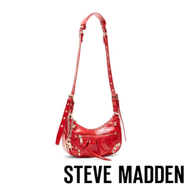 【steve madden】BGLOW-Y 率性壓褶斜背子母包(紅色)