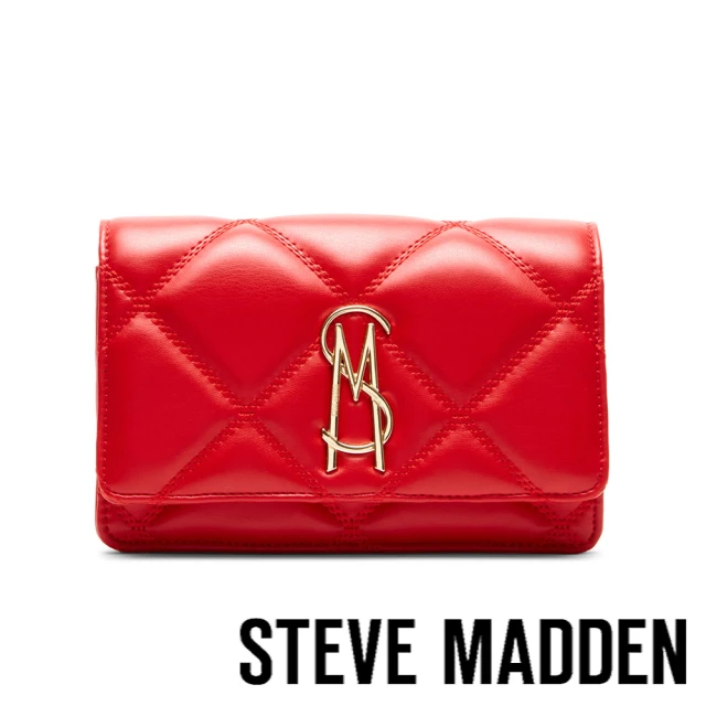 STEVE MADDEN BENDUE-Y 菱格紋信封斜背包(紅色)