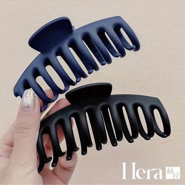 【HERA 赫拉】ll現貨ll素色簡約摩砂百搭大抓夾-隨機2色(髮飾 抓夾)