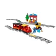 【LEGO 樂高】得寶系列 10874 蒸汽列車(火車積木 幼兒玩具 DIY積木 男孩玩具 女孩玩具)