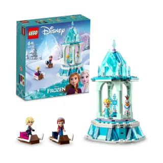 【LEGO 樂高】迪士尼公主系列 43218 Anna and Elsa’s Magical Carousel(冰雪奇緣 艾莎與安娜)