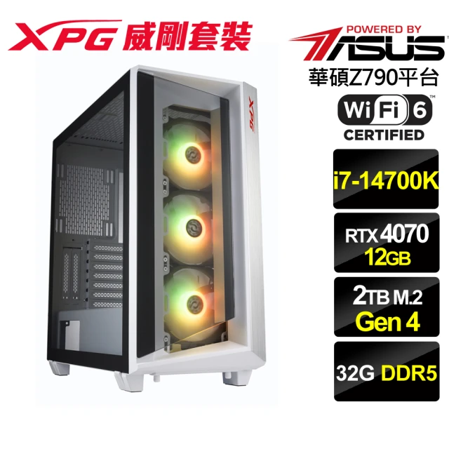 華碩平台 i7二十核GeForce RTX 4070{雪兵騎