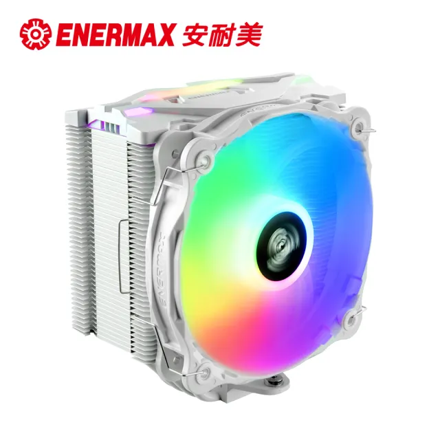 【ENERMAX 安耐美】F40 空冷 白 CPU散熱器 ETS-F40-W-ARGB(附LGA1700扣具)