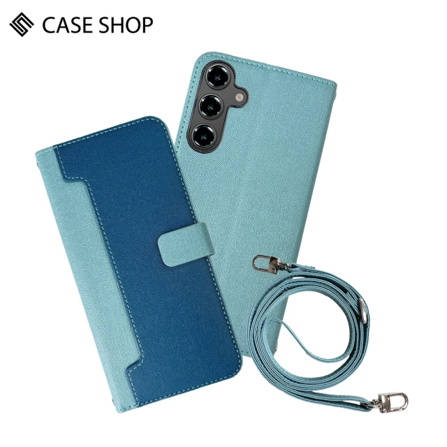 CASE SHOP Samsung S24+ 前收納皮套背帶