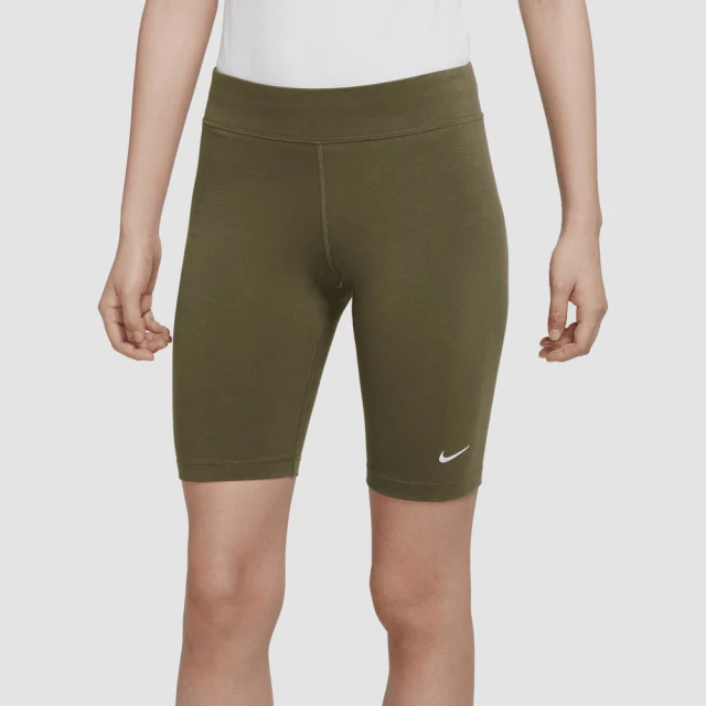 NIKE 耐吉 休閒短褲 緊身短褲 單車褲_女_卡其色_AS W NSW ESSNTL MR BIKER SHORT(CZ8527222)