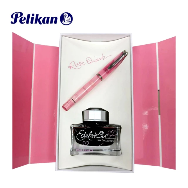 Pelikan M205 鋼筆 水晶玫瑰禮盒組附墨水(F)