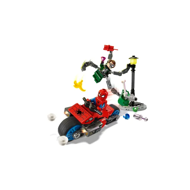 【LEGO 樂高】Marvel超級英雄系列 76275 摩托車追逐：蜘蛛人 vs. 奧克博士(猛毒化八爪博士 蜘蛛人 漫威)