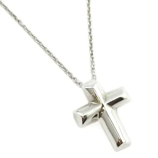 【Tiffany&Co. 蒂芙尼】愛心造型小十字架墜飾項鍊(展示品)