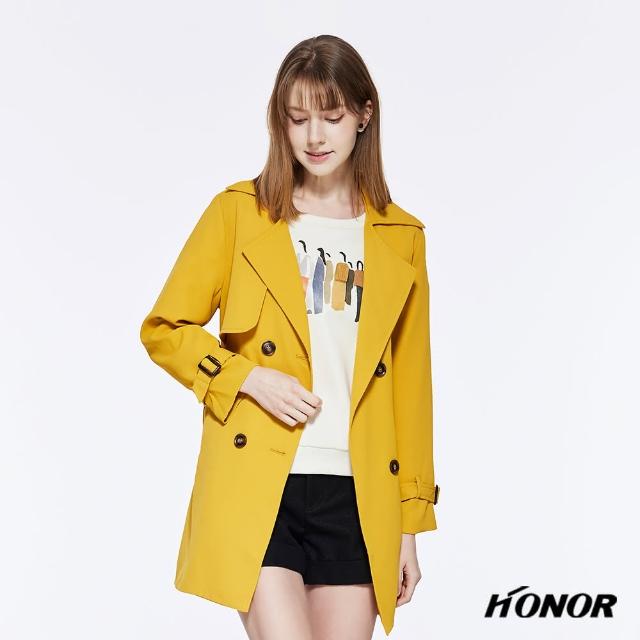 【HONOR 山形屋】英倫風翻領大衣外套(MOMO獨家限定)