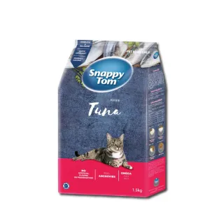 【Snappy Tom 幸福貓】貓乾糧 鮪魚風味1.5kg-粉*6包組 貓飼料 飼料(A002D06-2)