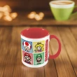 【任天堂超級瑪利歐】超級瑪利歐 全體瑪利歐成員總動員 紅色進口馬克杯(315ml)