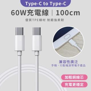 【Timo】Type-C to Type-C 100cm PD快充充電線