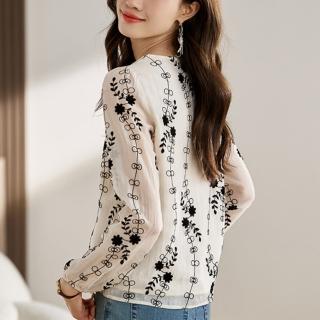 【ONEY 歐妮】★氣質寬鬆七分袖圓領上衣(OL/休閒/長袖/女裝)