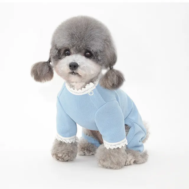 【pettrip】花邊四腳衣(秋冬款寵物服飾 寵物打底衣 內搭衣 貓狗衣服)