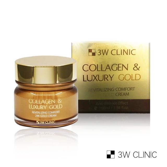 即期品【3W CLINIC】黃金胜太緊緻賦活霜100ml*1 入(24K黃金 胜太 緊緻 撫紋 抗皺)