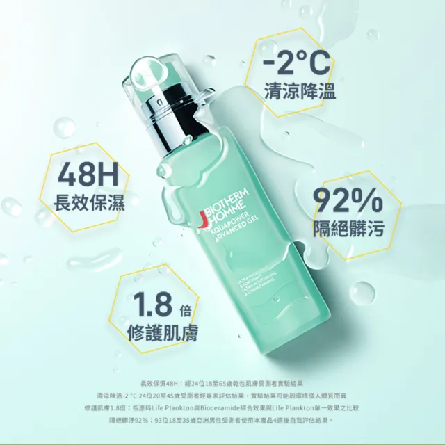 【碧兒泉】官方直營 男仕 活泉抗油光保濕乳液 100ml(BIOTHERM加大版)