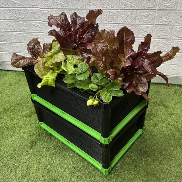 【田園樂】育材簡易式單層堆肥箱45*30*24cm(種菜箱/附椰磚*2菌粉*1)