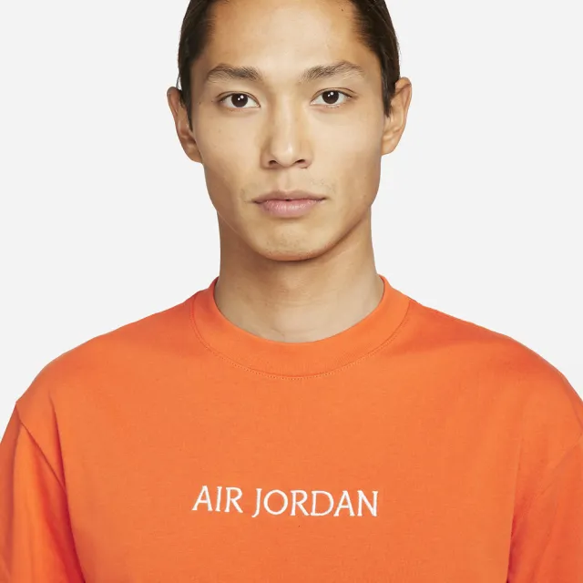 【NIKE 耐吉】上衣 男款 Jordan 喬丹 短袖上衣 Air Jordan AS M J TEE 橘(DO6100-847)