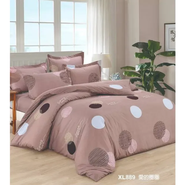 【MOONSTROLL 月行寢居】台灣製 磨毛單人床包枕套組(枕套 床包 枕頭套 床單套 單人床包枕套組合)