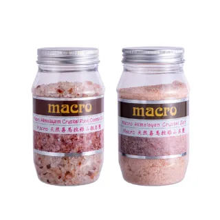 【Macro】喜馬拉雅山玫瑰鹽 450gx1罐(粗細鹽任選)