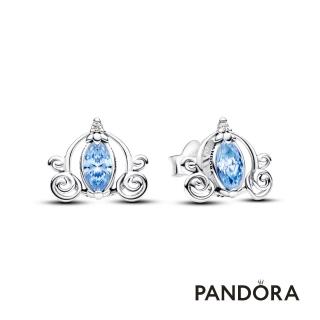 【Pandora 官方直營】迪士尼《仙履奇緣》南瓜馬車造型針式耳環-絕版品