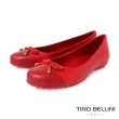 【TINO BELLINI 貝里尼】巴西進口經典蝴蝶結芭蕾舞鞋FWBV035-2(紅色)