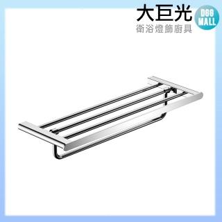 【大巨光】銅亮面 雙層置物架 600mm(D-16010)