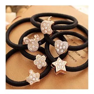 【Hera赫拉】金屬水鑽造型髮圈/髮束8入組/不挑款(髮圈)