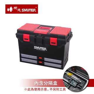 【SHUTER 樹德】MIT台灣製 TB-802 工具箱手提置物箱(零件箱/工具盒/釣魚箱)