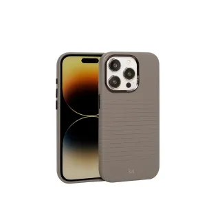 【MONOCOZZI】iPhone 15 Pro 皮革磁吸保護殼-大象灰(MONOCOZZI)