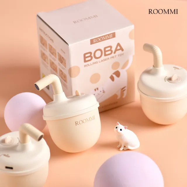 【Roommi】BOBA 滾滾奶茶逗貓器(逗貓器)