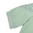 【OUWEY 歐薇】浪漫波浪造型水溶蕾絲雪紡上衣(淺綠色；S-L；3223021001)