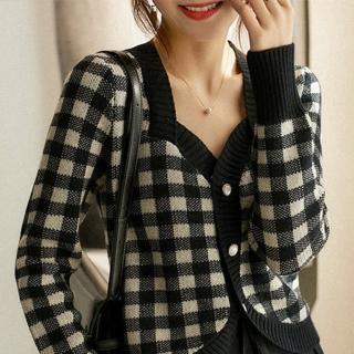 【ONEY 歐妮】★假開襟海鷗領時尚上衣(毛衣/針織衫/長袖/女裝)