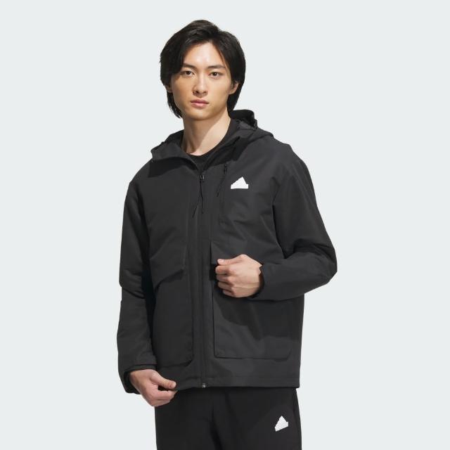 【adidas 愛迪達】外套 男款 運動連帽外套 亞規 TH MH WV JKT 黑 IT3951