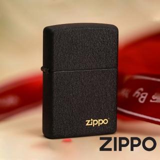 【Zippo官方直營】黑裂漆防風打火機(美國防風打火機)