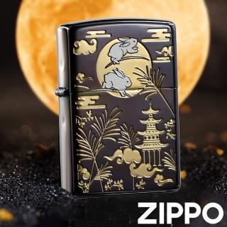 【Zippo官方直營】中秋節套裝-玉兔瓊樓-亞洲限量款-防風打火機(美國防風打火機)