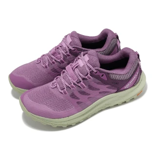 【MERRELL】戶外鞋 Antora 3 GTX 女鞋 紫 綠 防水 黃金大底 緩衝 抓地 郊山 登山鞋(ML068158)
