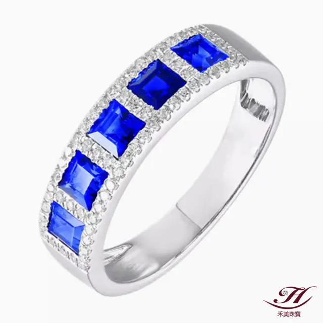【禾美珠寶】天然皇家藍藍寶石戒指ES235(18K金)