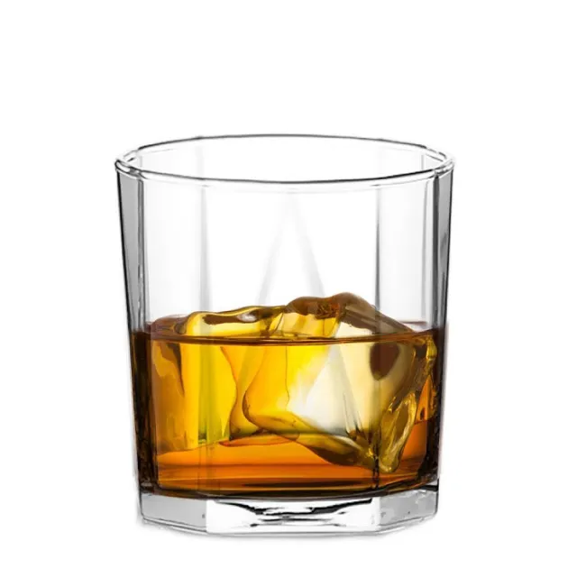 【Ocean】金字塔威士忌杯 330ml 6入組(威士忌杯 玻璃杯 水杯)