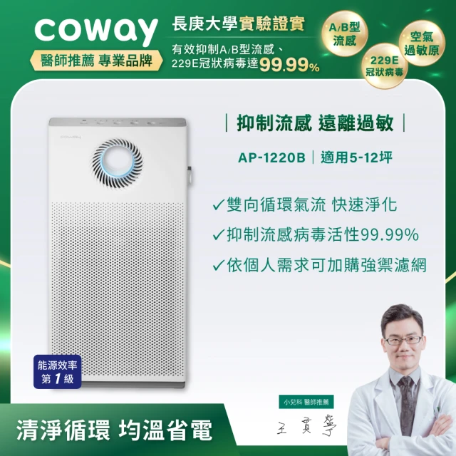 Coway 5-10坪 綠淨力輕都會經典空氣清淨機 AP-1