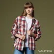 【NAUTICA】女裝 格紋雙口帶襯衫(紅)