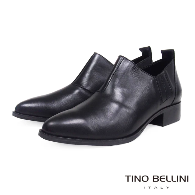 TINO BELLINI 貝里尼 義大利進口復古尖頭包鞋FWCV026C-1(黑色)