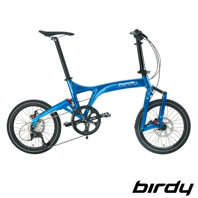 Birdy NewBirdyⅢ Standard Disc 9SP 9速18吋碟煞前後避震折疊車/鳥車-限量電極藍(三代鳥 鳥車)